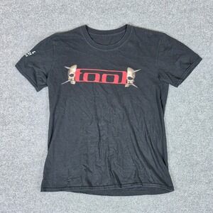 Tool Band 2 Sided 2022 European Tour Graphic T-Shirt Black Skulls Mens Size L